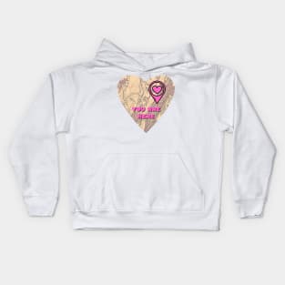 Valentine's Day You Are Here In My Heart Kids Hoodie